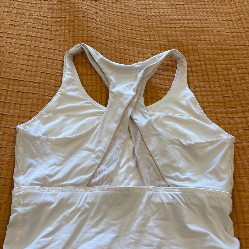 White Racerback Tank Top